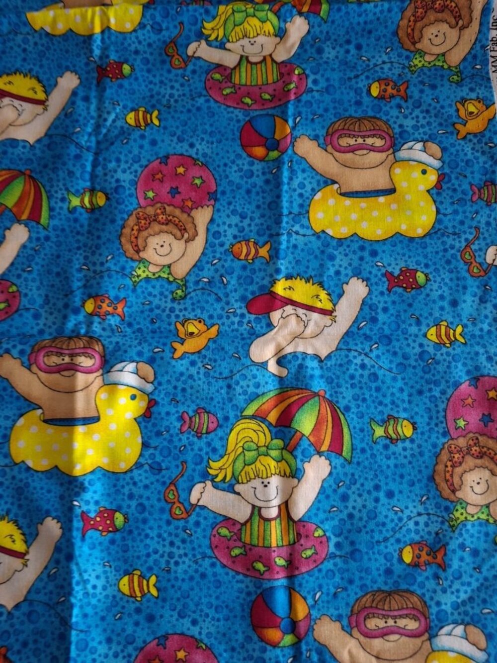 Jelly Bean Junction Beach Party Fabric Panel -2 Yards-